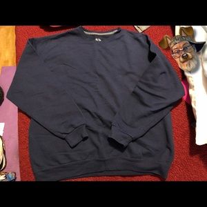 Fruit of the Loom Men's EverSoft Fleece Crew Sweatshirt Navy Blue Size XL